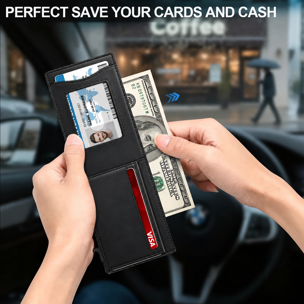 Stratum™ Pop-Up RFID Wallet (Black)