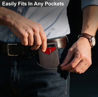 Stratum™ Pop-Up RFID Wallet (Dark Brown)
