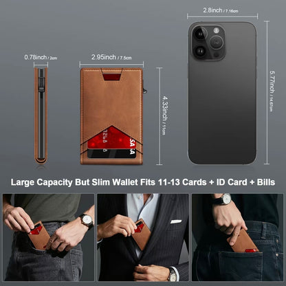 Stratum™ Pop-Up RFID Wallet (Brown)