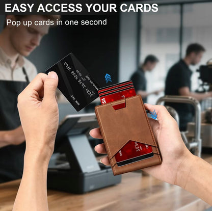 Stratum™ Pop-Up RFID Wallet (Brown)