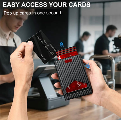 Stratum™ Pop-Up RFID Wallet (Carbon Black)