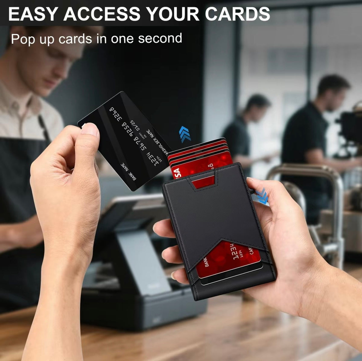 Stratum™ Pop-Up RFID Wallet (Black)