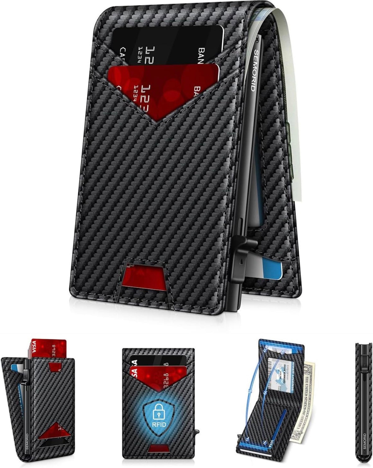 Stratum™ Pop-Up RFID Wallet (Carbon Black)