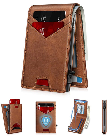 Stratum™ Pop-Up RFID Wallet (Brown)