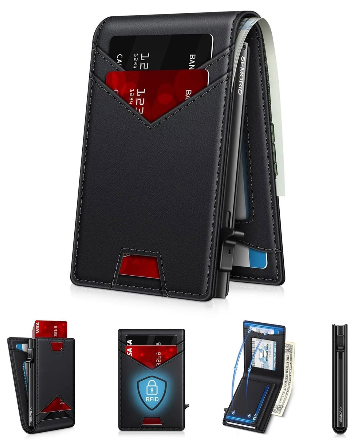 Stratum™ Pop-Up RFID Wallet (Black)